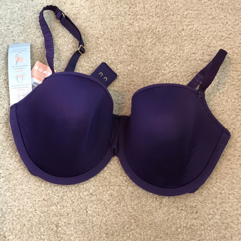 Thirdlove classic t shirt bra dark purple 30F NWT